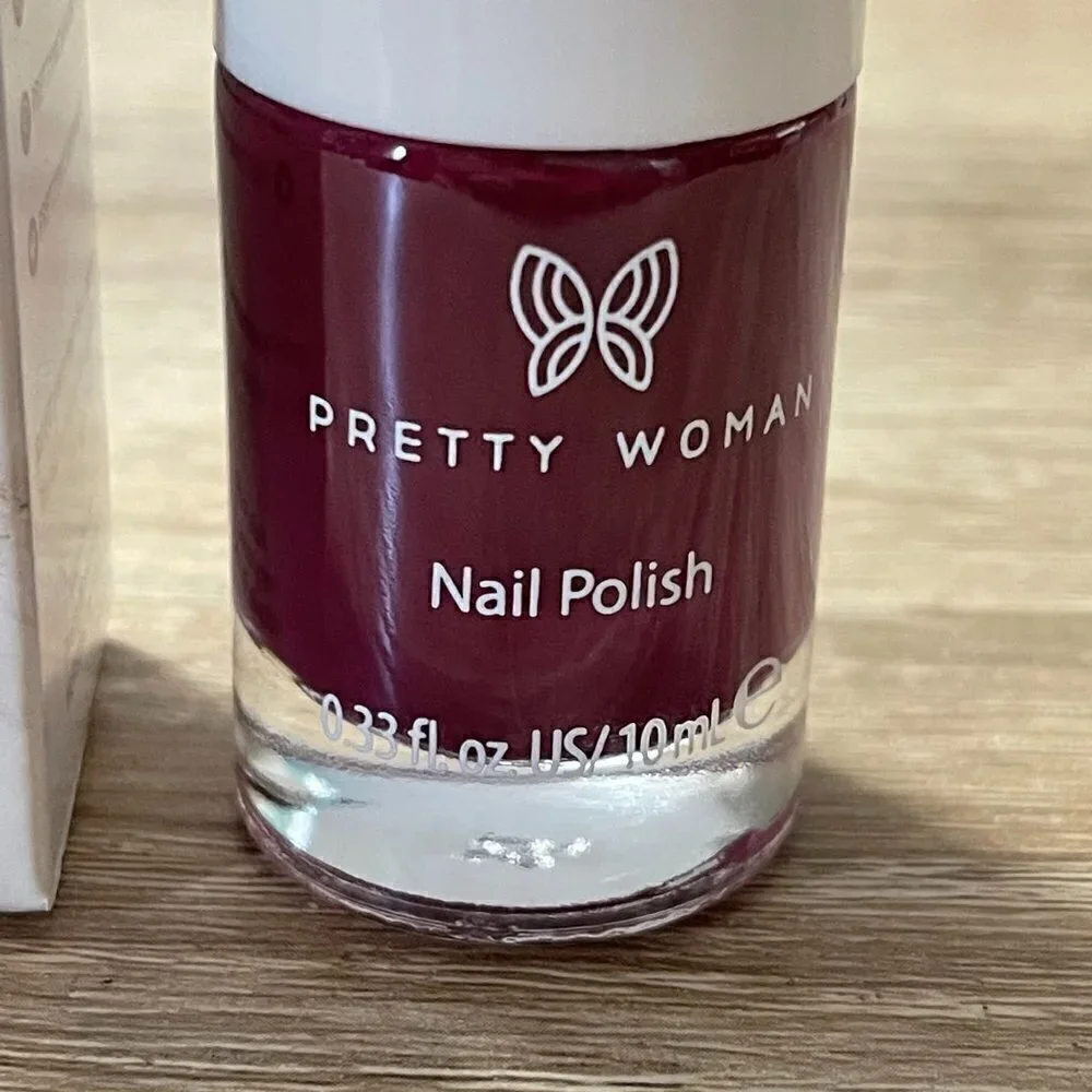 Pretty Woman BNIB Deep Red Burgundy Dont Be Jelly Cruelty-Free Vegan Nail Polish